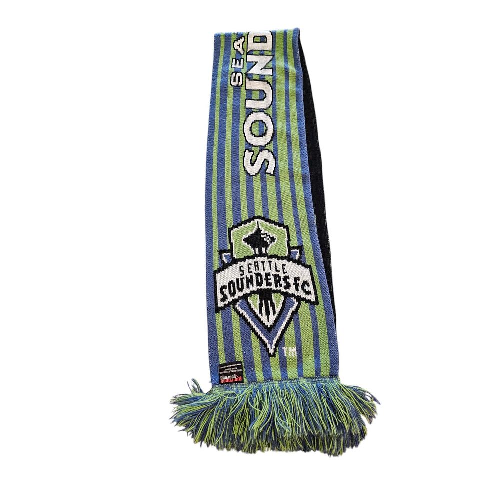 Seattle Sounders FC MLS Soccer Blue and Green Acrylic Scarf - Ruffneck Scarves